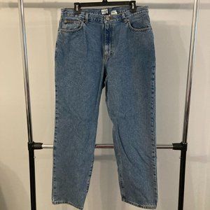 Y2K Calvin Klein Jeans Size 16 90s MOM JEANS 100% Cotton No Stretch Retro